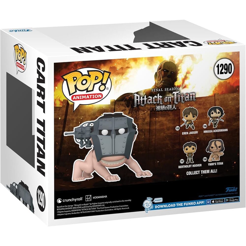 Figura Pop Super Attack On Titan Cart Titan Exclusive FUNKO