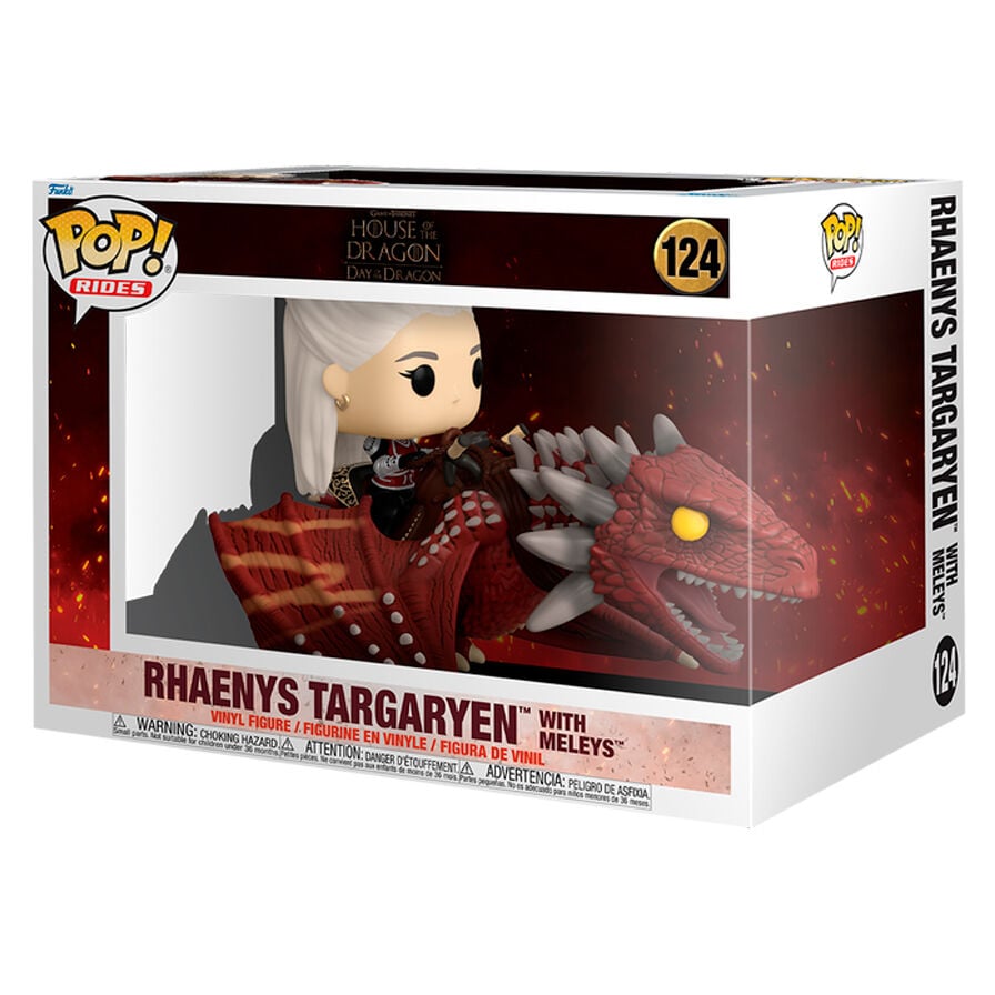 Figura POP Rides Deluxe La Casa del Dragon Rhaenys Targaryen with Meleys FUNKO