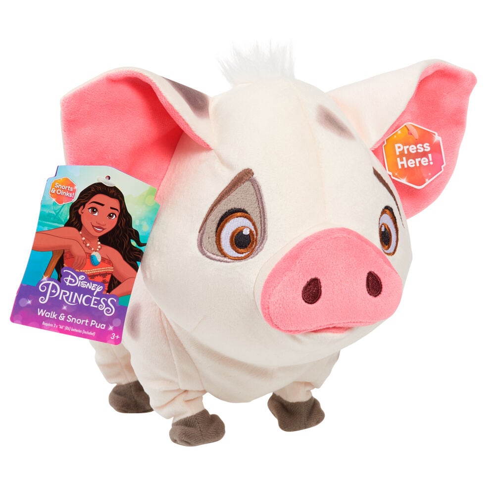 Peluche Pua Camina y Gruñe Vaiana Moana 2 Disney JUST PLAY