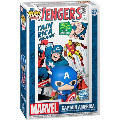 Figura POP Comic Cover Marvel Avengers Capitan America FUNKO