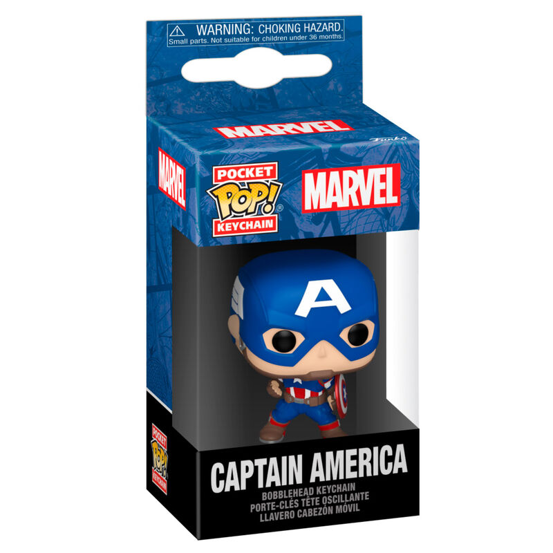 Llavero Pocket POP Marvel Capitan America Classics FUNKO
