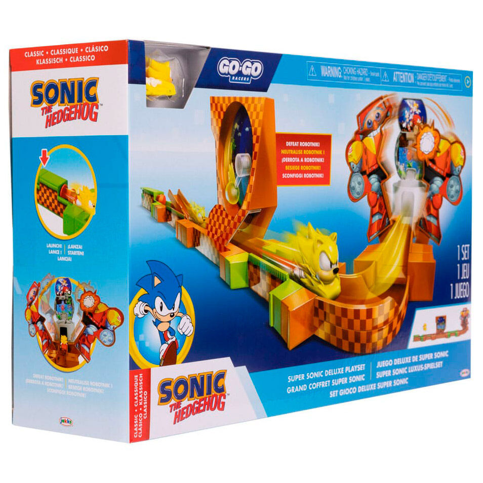 Playset Super Sonic Deluxe Go Go Racers Sonic JAKKS PACIFIC