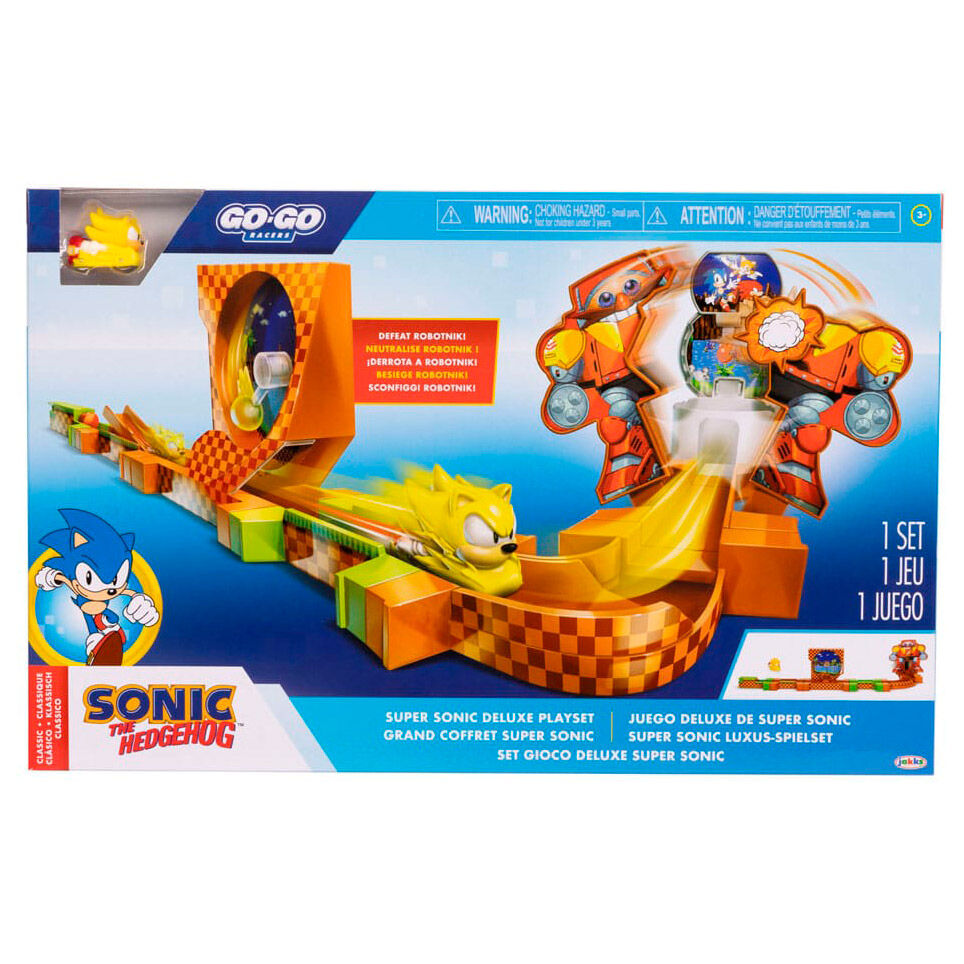 Playset Super Sonic Deluxe Go Go Racers Sonic JAKKS PACIFIC