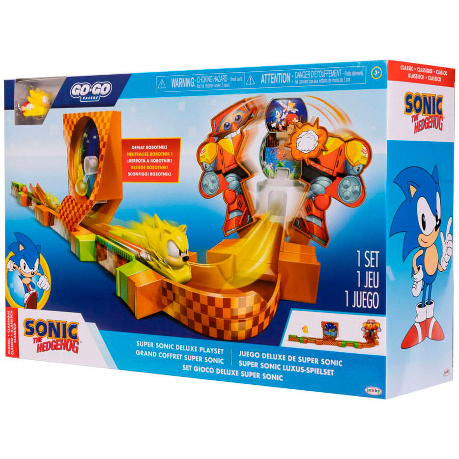 Playset Super Sonic Deluxe Go Go Racers Sonic JAKKS PACIFIC