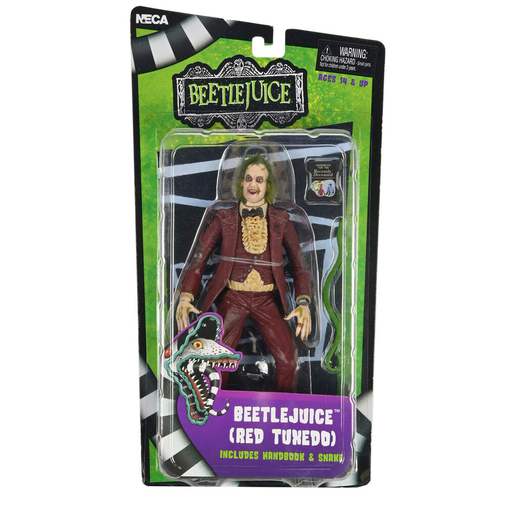 Figura Beetlejuice 1988 Red Tuxedo Beetlejuice 18cm NECA