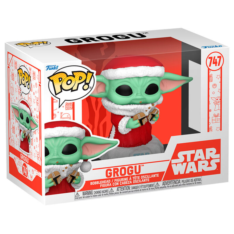Figura POP Star Wars Grogu with Christmas Cookie FUNKO