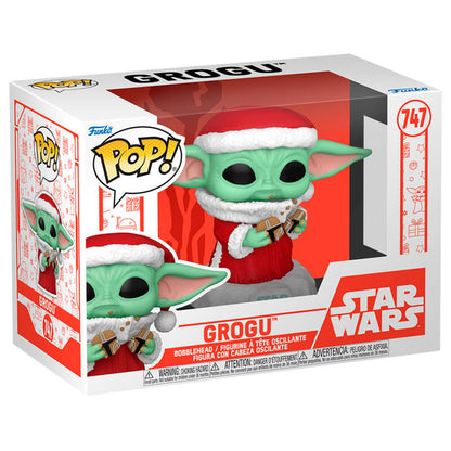 Figura POP Star Wars Grogu with Christmas Cookie FUNKO