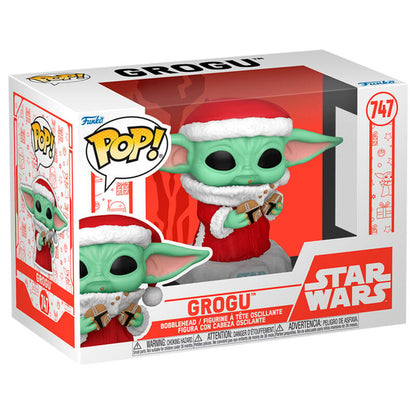 Figura POP Star Wars Grogu with Christmas Cookie FUNKO