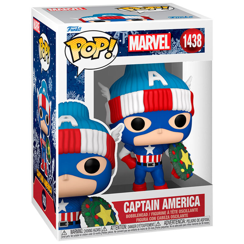 Figura POP Marvel Capitan America Holiday FUNKO