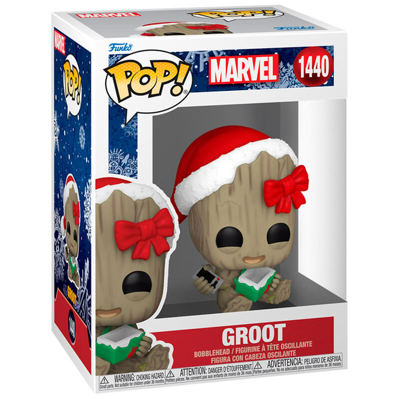 Figura POP Marvel Groot with Present FUNKO