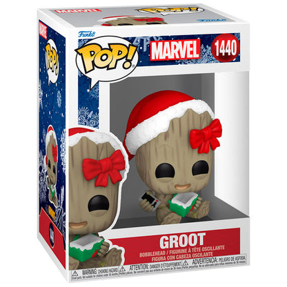 Figura POP Marvel Groot with Present FUNKO