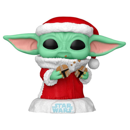 Figura POP Star Wars Grogu with Christmas Cookie FUNKO