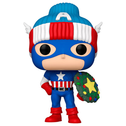 Figura POP Marvel Capitan America Holiday FUNKO