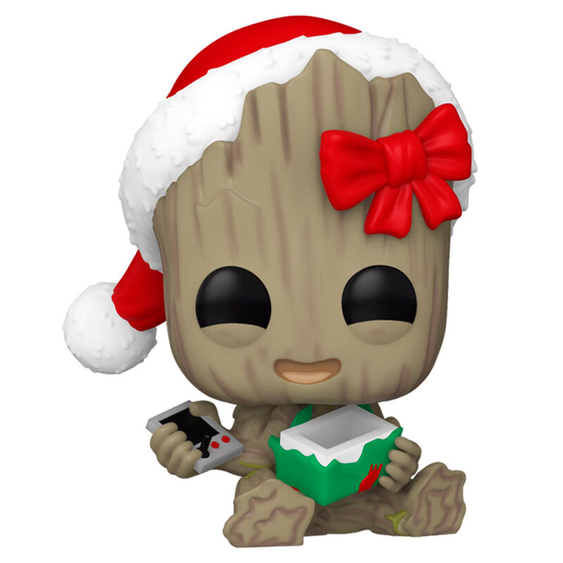 Figura POP Marvel Groot with Present FUNKO