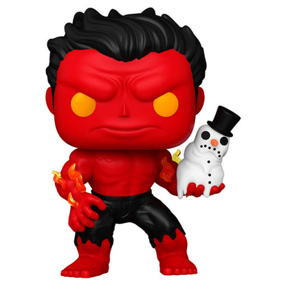 Figura POP Marvel Red Hulk with Snowman FUNKO