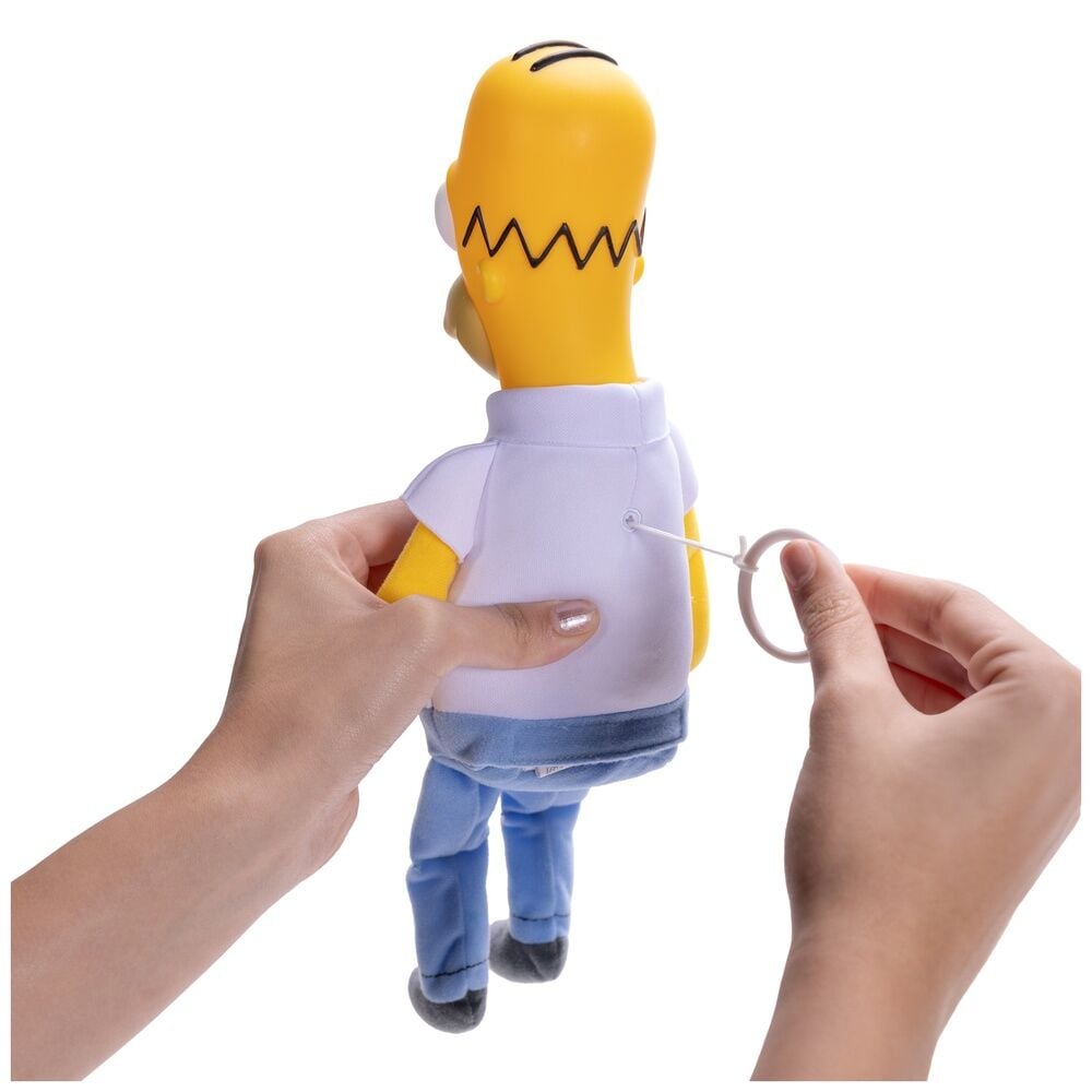 Peluche parlante Homer Shelf Los Simpsons ingles 33cm JAKKS PACIFIC