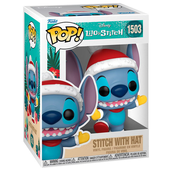 Figura POP Disney Stitch with Santa Hat FUNKO