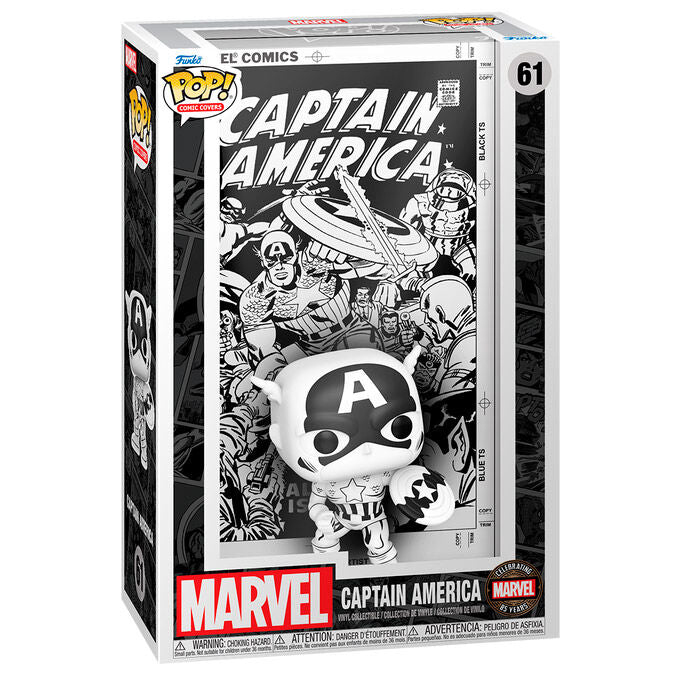 Figura POP Comic Covers Marvel Captain America FUNKO