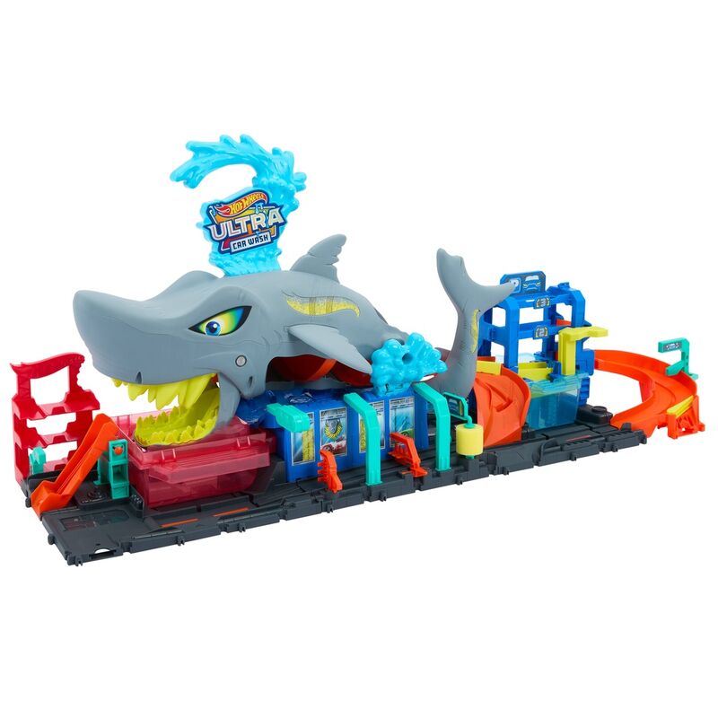 Tunel de Lavado con Tiburón Hot Wheels City MATTEL
