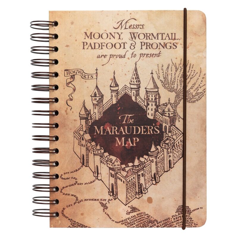 Cuaderno A5 Mapa del Merodeador Harry Potter ERIK
