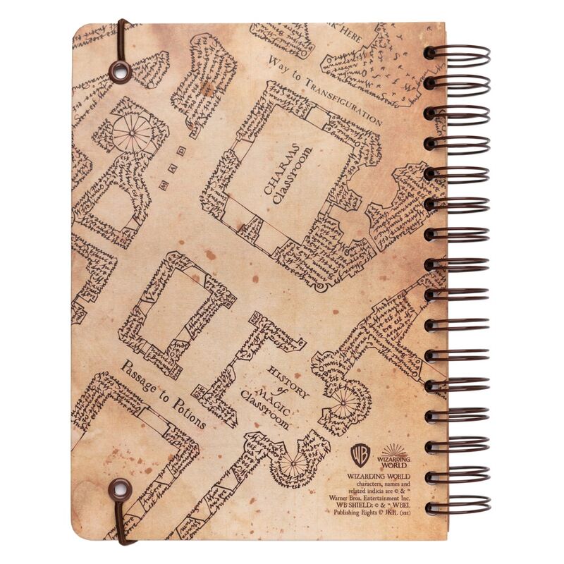 Cuaderno A5 Mapa del Merodeador Harry Potter ERIK