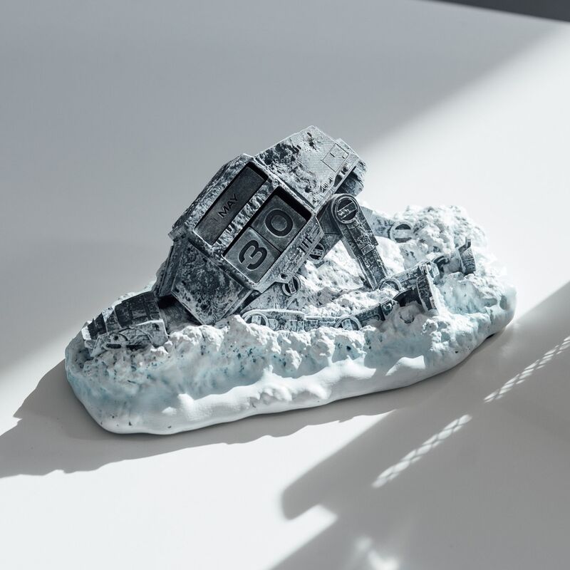 Calendario Perpetuo 3D AT-AT Derribado Star Wars ERIK