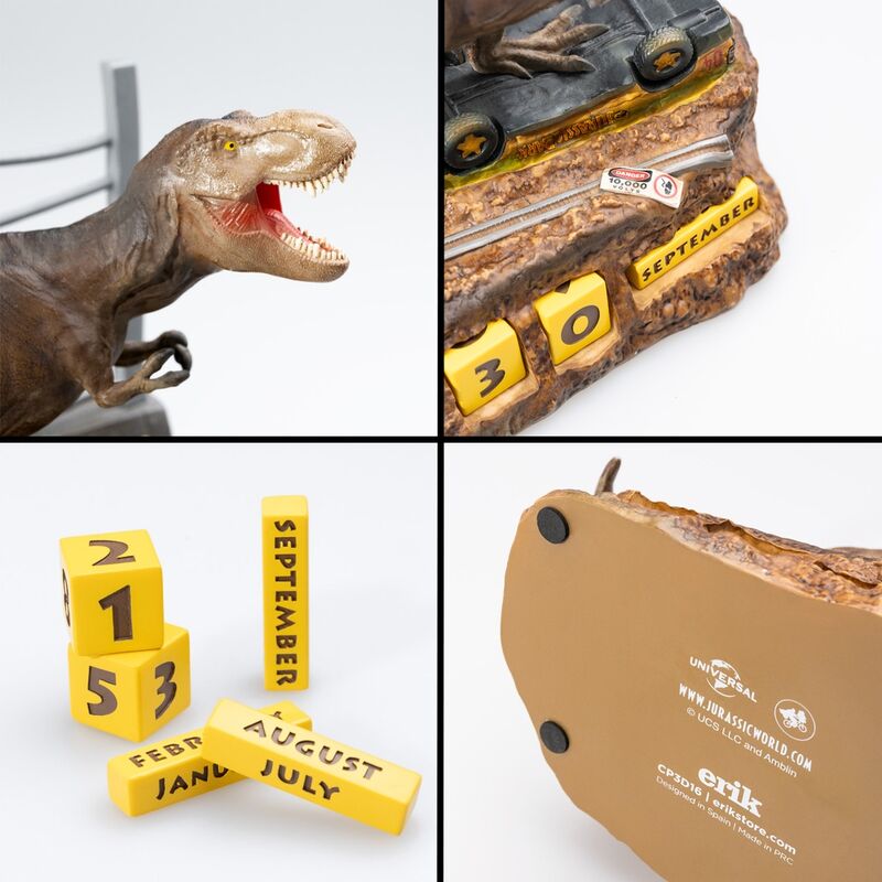 Calendario Perpetuo 3D Jurassic Park ERIK