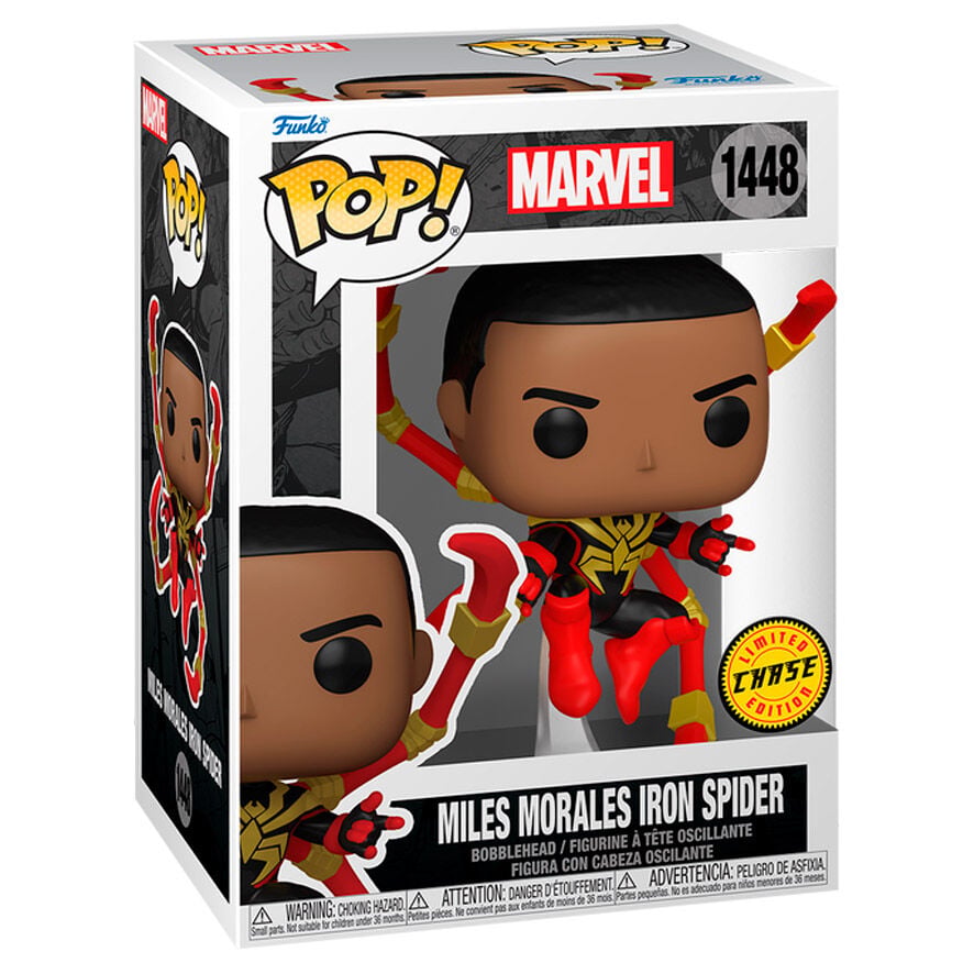 Figura POP Marvel Miles Morales Iron Spider Chase FUNKO