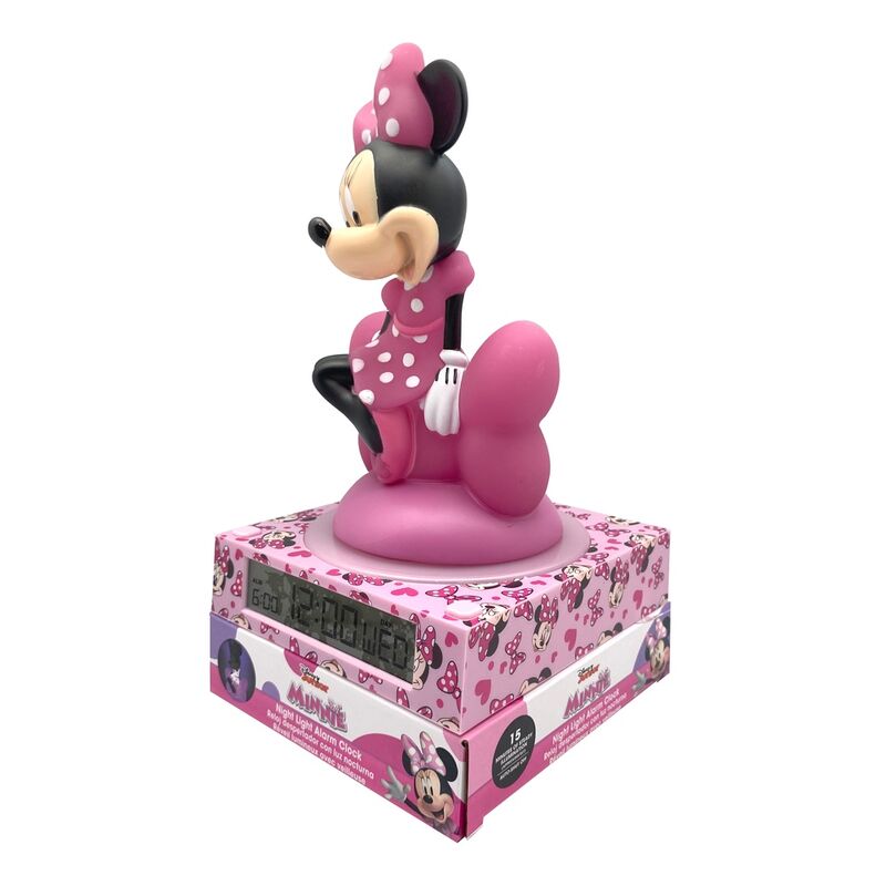 Lampara 3D con despertador Minnie Disney KIDS LICENSING