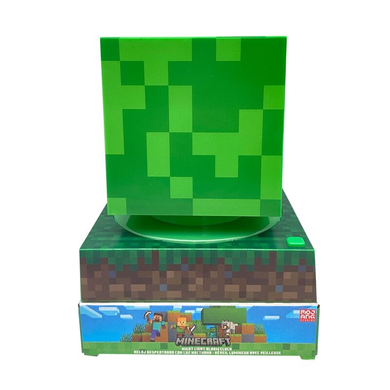 Lampara 3D con despertador Minecraft KIDS LICENSING