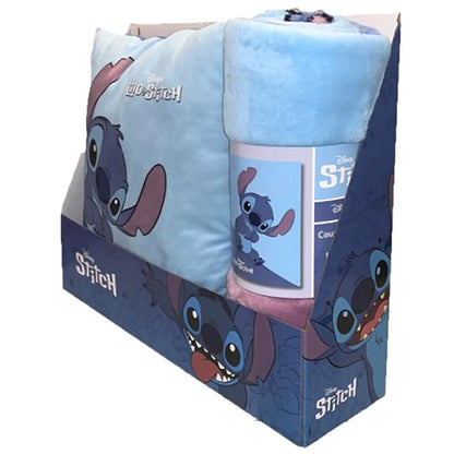 Set manta polar + cojin Stitch Disney DISNEY