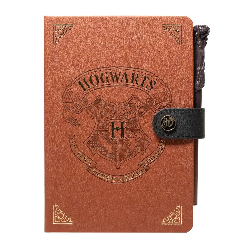 Cuaderno A5 premium + boligrafo varita Hogwarts Harry Potter ERIK