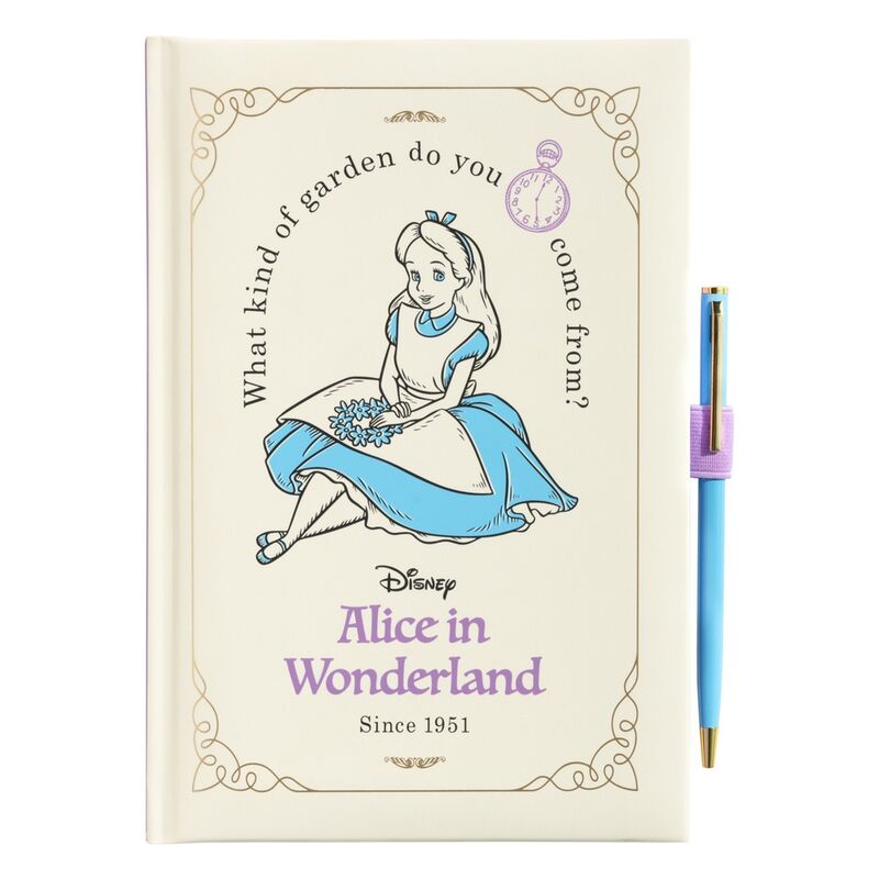 Cuaderno A5 premium + boligrafo Alicia en el Pais de las Maravillas Disney ERIK