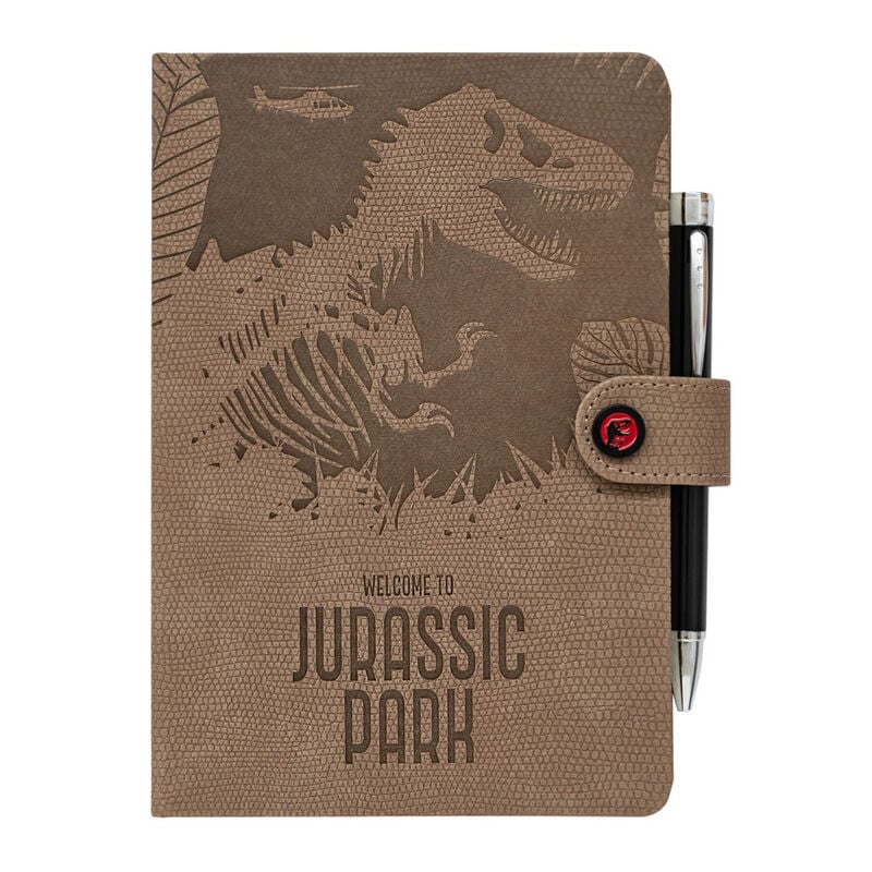 Cuaderno A5 premium + boligrafo proyector Jurassic Park ERIK