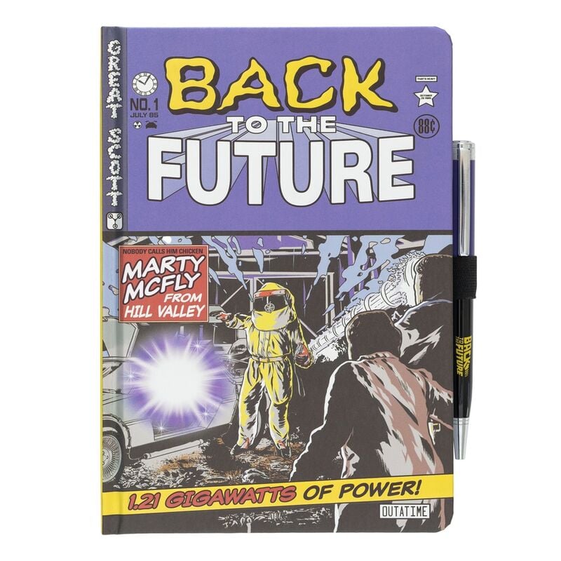 Cuaderno A5 premium + boligrafo Regreso al Futuro ERIK