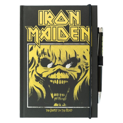 Cuaderno A5 premium + boligrafo proyector Iron Maiden ERIK