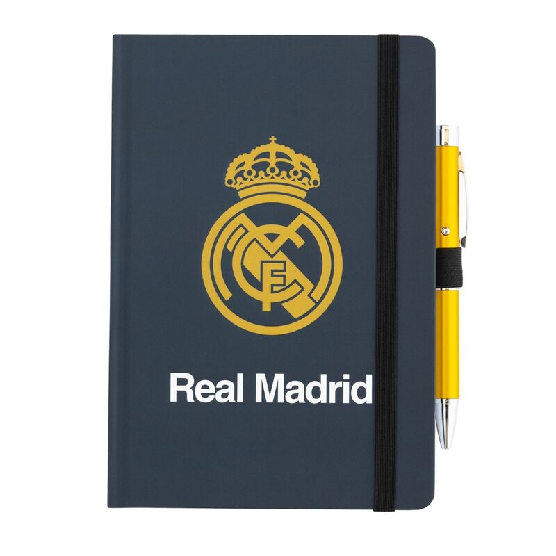 Cuaderno A5 premium + boligrafo proyector Real Madrid ERIK