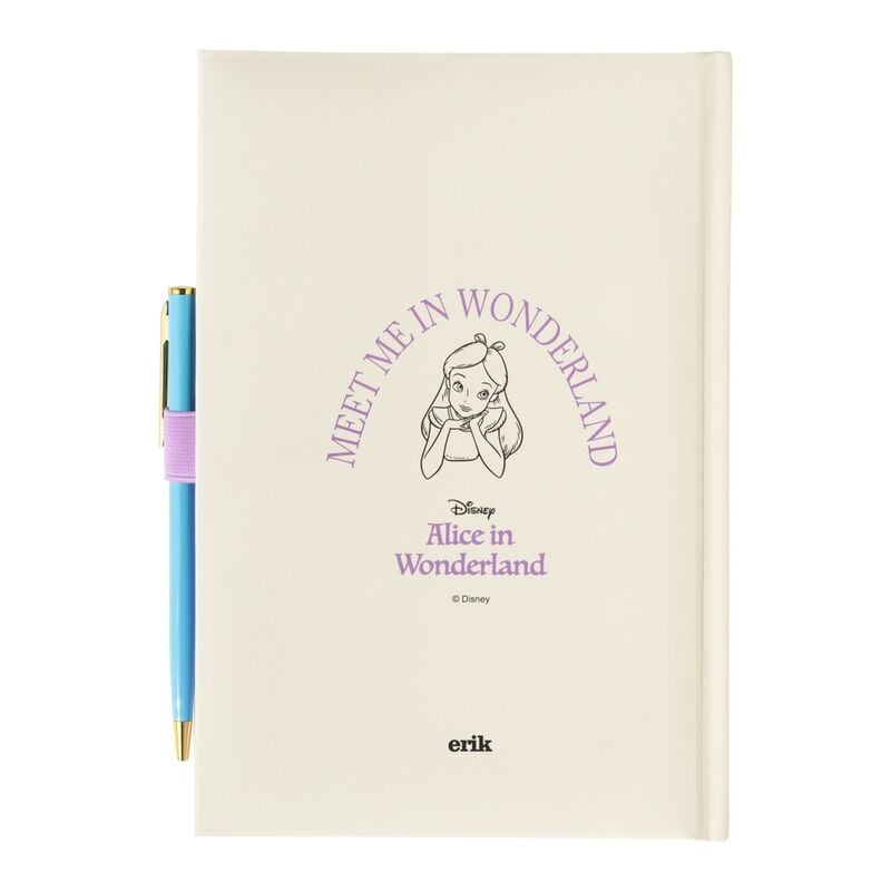 Cuaderno A5 premium + boligrafo Alicia en el Pais de las Maravillas Disney ERIK