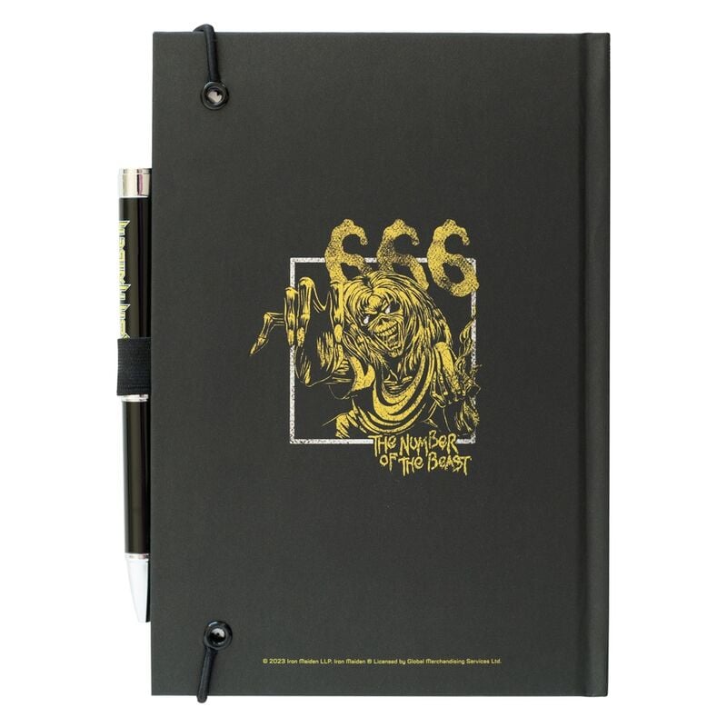 Cuaderno A5 premium + boligrafo proyector Iron Maiden ERIK