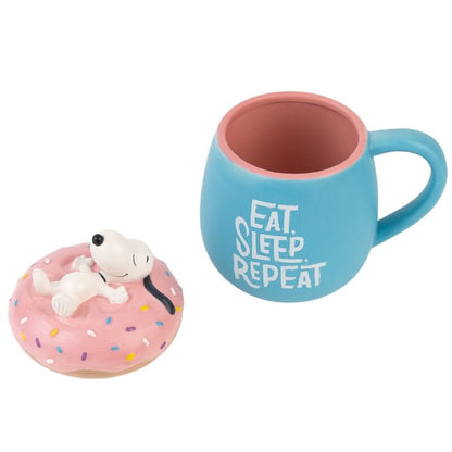 Taza 3D Eat Sleep Repeat Snoopy 500ml ERIK