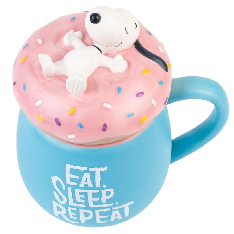 Taza 3D Eat Sleep Repeat Snoopy 500ml ERIK