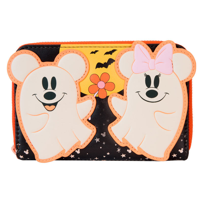 Cartera Floral Ghost Mickey & Minnie Disney Loungefly LOUNGEFLY