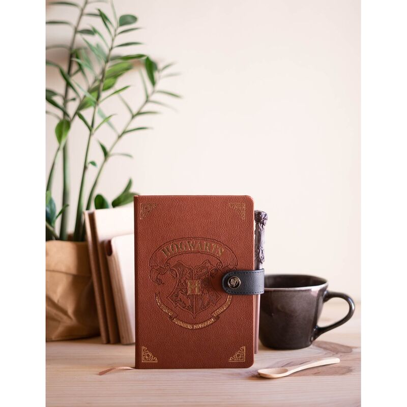 Cuaderno A5 premium + boligrafo varita Hogwarts Harry Potter ERIK