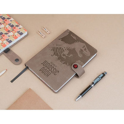 Cuaderno A5 premium + boligrafo proyector Jurassic Park ERIK