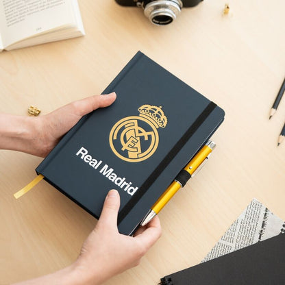 Cuaderno A5 premium + boligrafo proyector Real Madrid ERIK