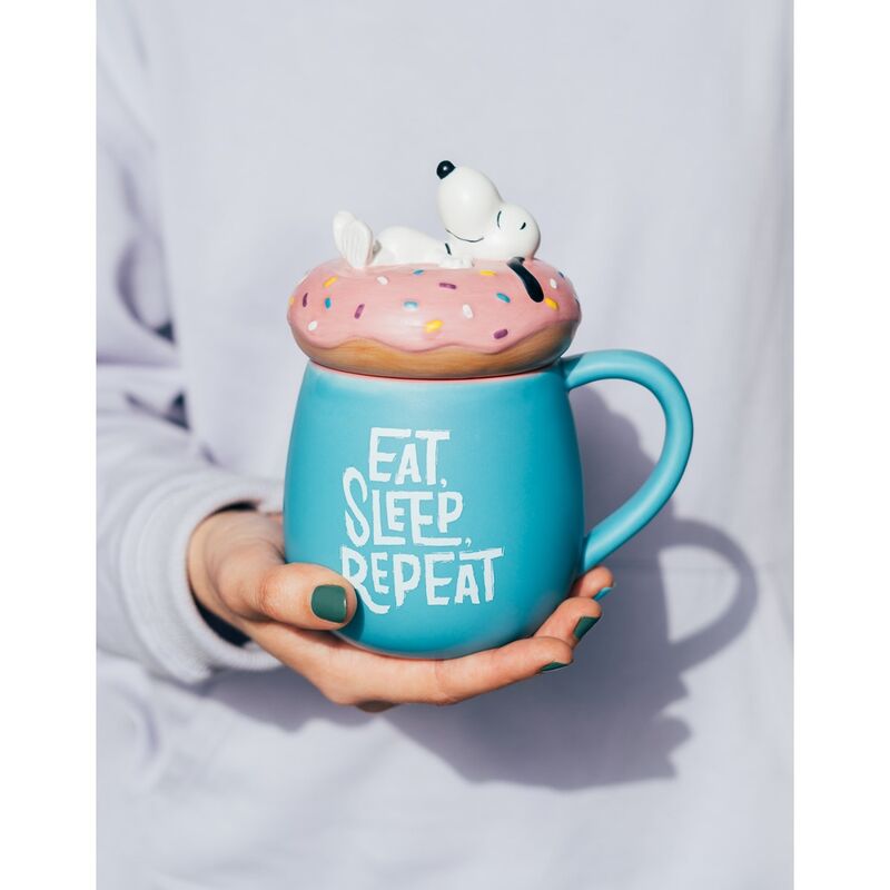 Taza 3D Eat Sleep Repeat Snoopy 500ml ERIK
