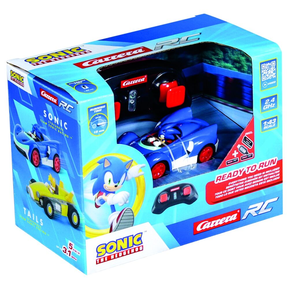 Coche radio control Racing RC Team Sonic the Hedgehog CARRERA