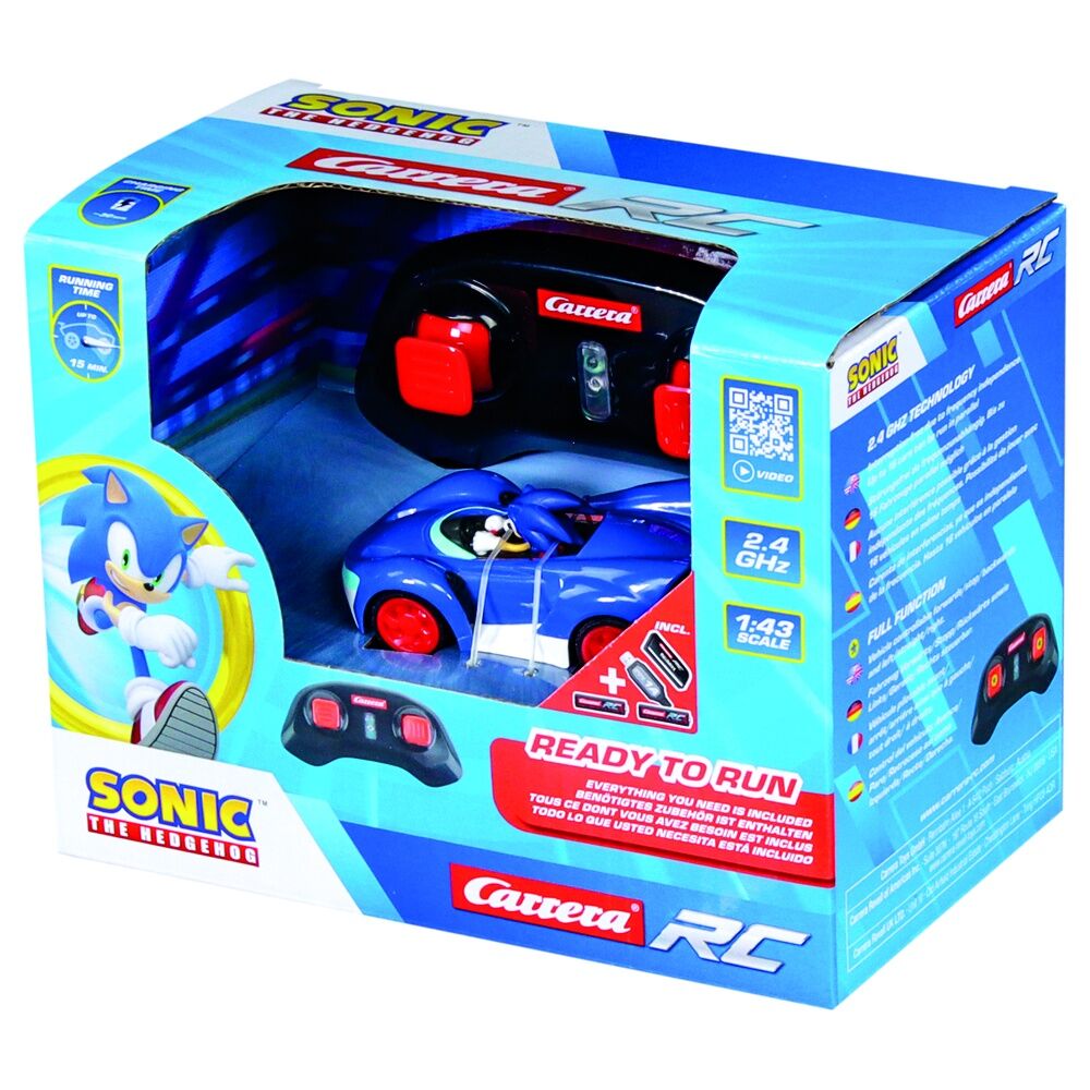 Coche radio control Racing RC Team Sonic the Hedgehog CARRERA