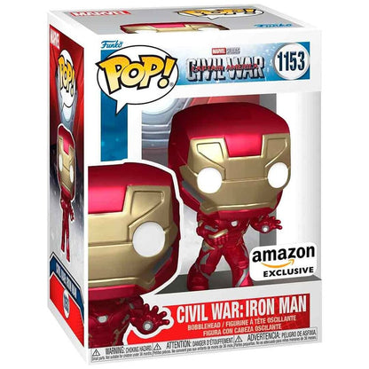 Figura POP Marvel Civil War Captain America - Civil War Iron Man Exclusive FUNKO