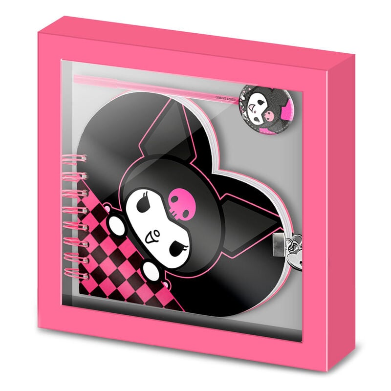 Set diario + boligrafo Kuromi Hello Kitty KARACTERMANIA